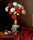 Kirk Richards Carnations and Chocolates painting
